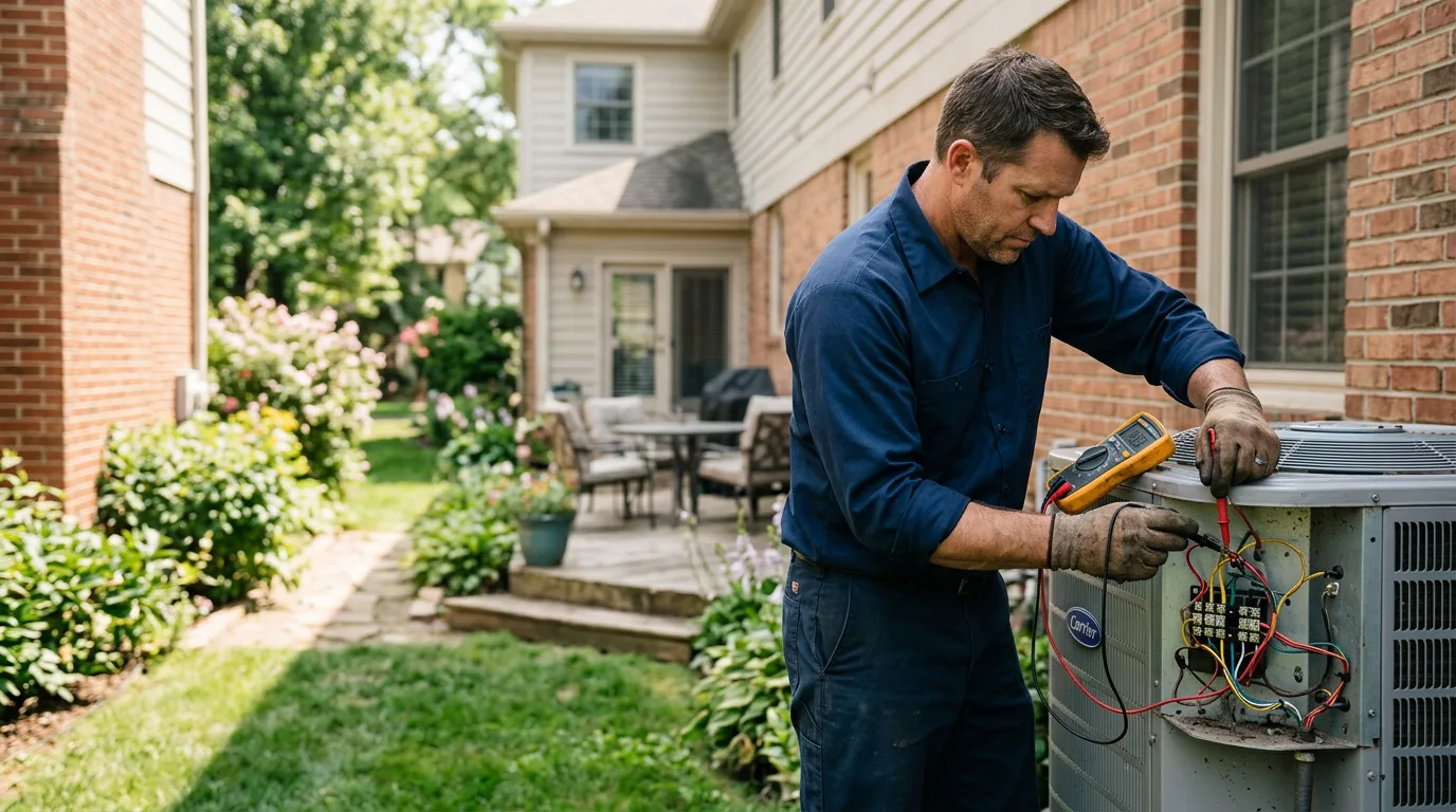 HVAC technician working near China Spring, TX